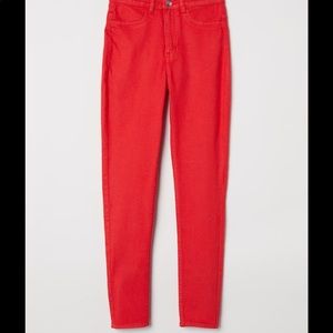 H&M Red Jeans- Size 6